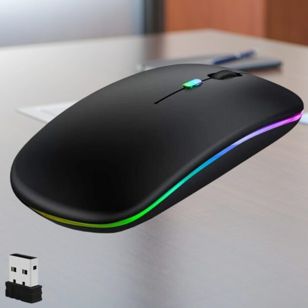 Mouse Inalámbrico Rgb Led 1200 Dpi 2.4 Ghz